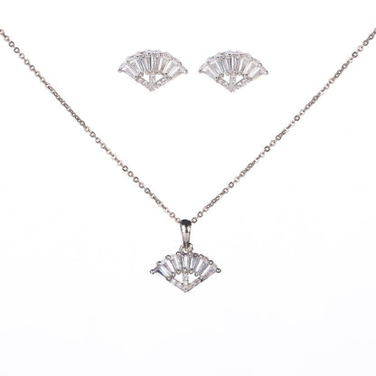 Opal Touch - Minimalist White Locket Set with Rhodium Finish - Locket Set