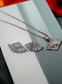 Opal Touch - Minimalist White Locket Set with Rhodium Finish - Locket Set