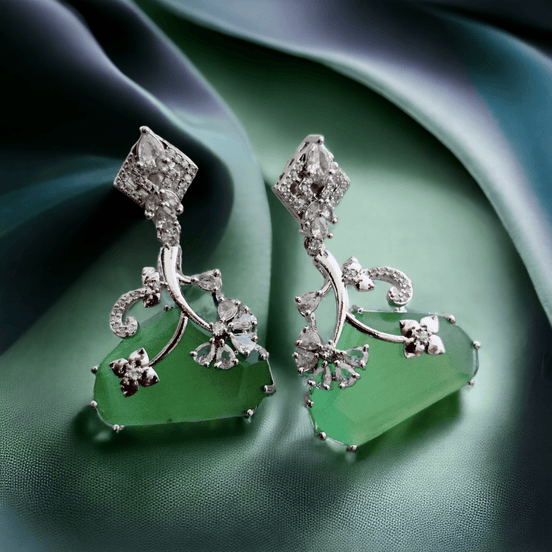 Opal Touch - Mint Green Allure Earrings - Earrings