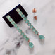 Opal Touch - Mint Green Rose Gold Earrings - Earrings