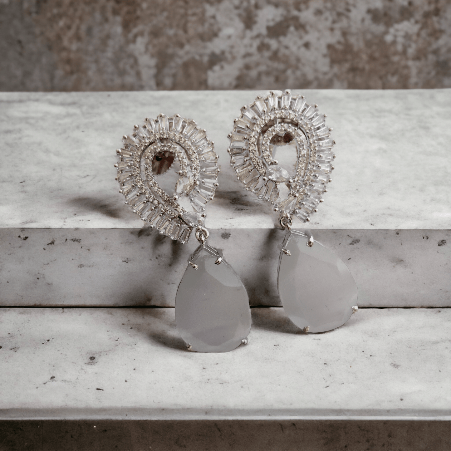 Opal Touch - Mint Green Tranquility Earrings - Earrings