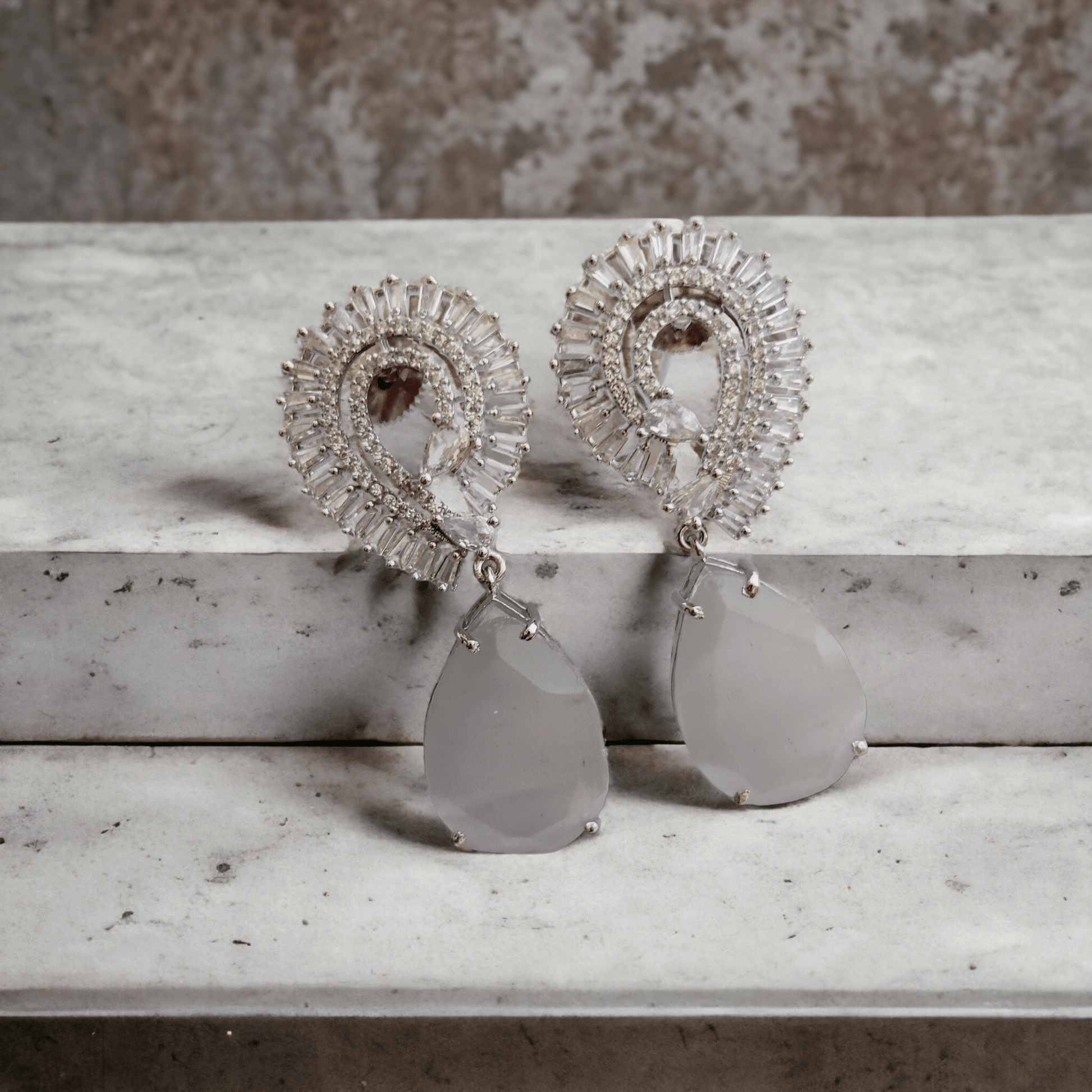 Opal Touch - Mint Green Tranquility Earrings - Earrings