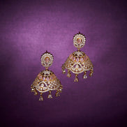 Opal Touch - Mint Pink Delight Jhumka - Jhumka