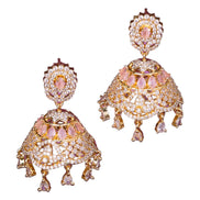 Opal Touch - Mint Pink Delight Jhumka - Jhumka