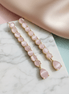 Mint Pink Gold Plated Earrings - Opal Touch