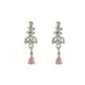 Necklace - Mint Pink Rhodium Plated Necklace - Opal Touch