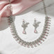 Mint Pink Rhodium Plated Necklace - Opal Touch