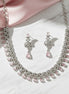 Mint Pink Rhodium Plated Necklace - Opal Touch