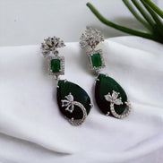 Opal Touch - Minty Blush Blossom Earrings - Earrings