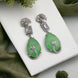Opal Touch - Minty Blush Blossom Earrings - Earrings