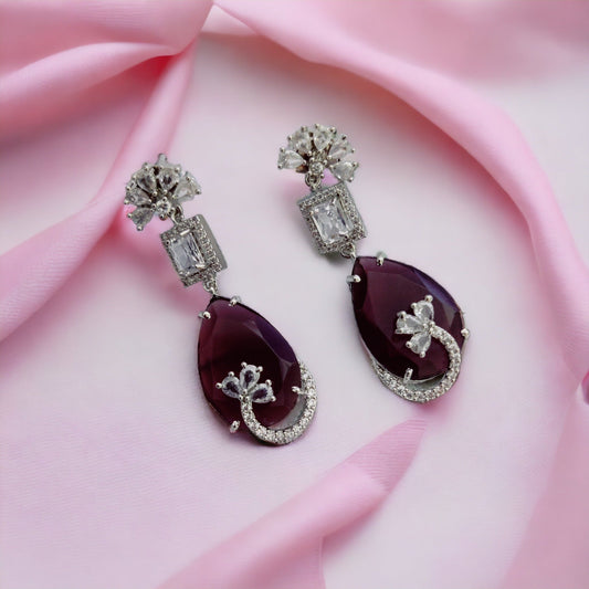 Opal Touch - Minty Blush Blossom Earrings - Earrings