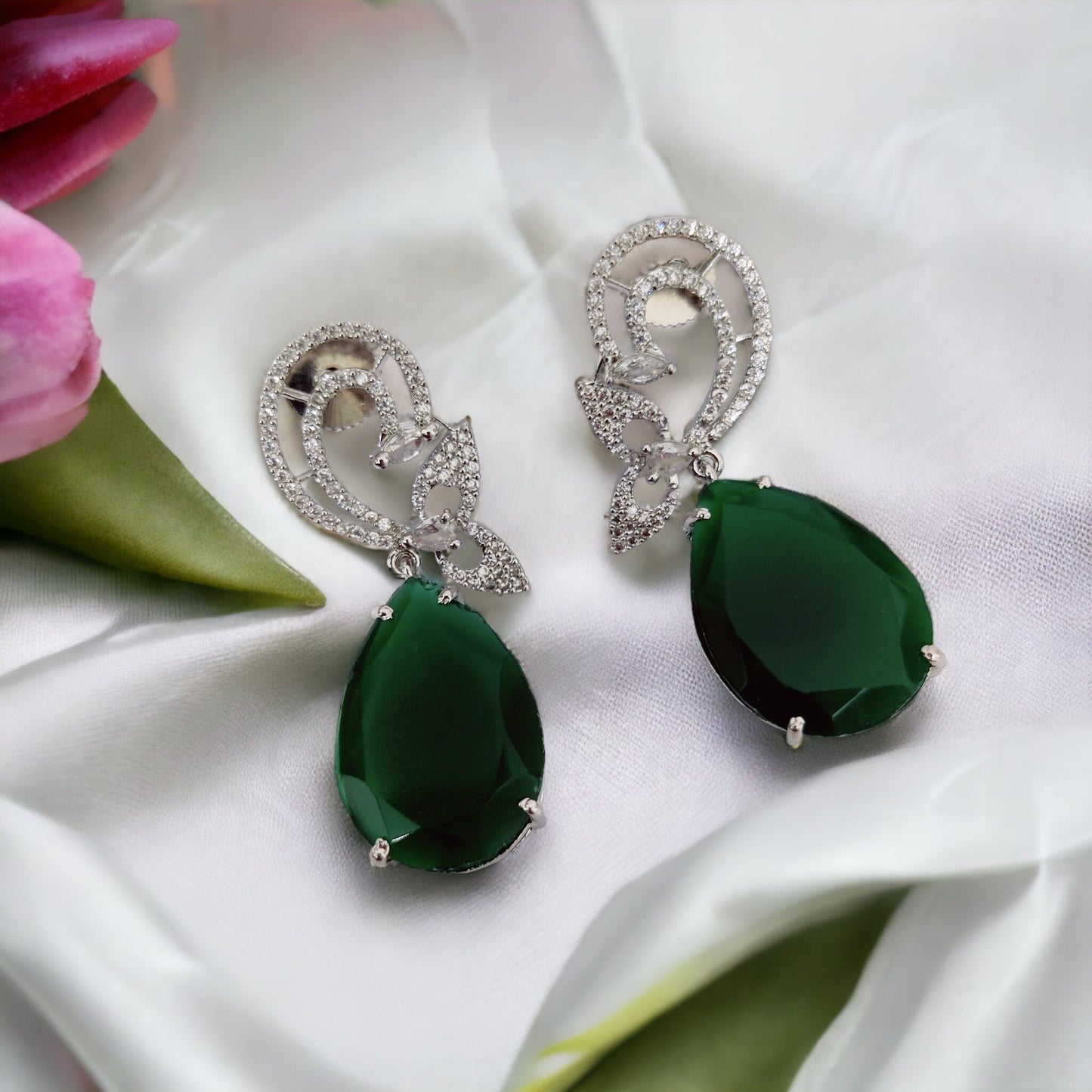 Opal Touch - Minty Enchantment Earrings - Earrings