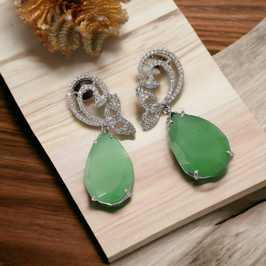 Opal Touch - Minty Enchantment Earrings - Earrings