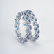 Bangles - Minty Fresh Rhodium Bangles Set (Pack of 2) Blue - White - Opal Touch