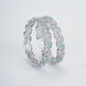Bangles - Minty Fresh Rhodium Bangles Set (Pack of 2) Multicolor - Opal Touch