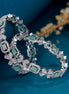 Opal Touch - Minty Fresh Rhodium Bangles Set (Pack of 2) - Bangles