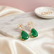 Minty Petal Rose Gold Earrings - Opal Touch