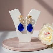 Minty Petal Rose Gold Earrings - Opal Touch