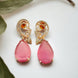 Earrings - Minty Petal Rose Gold Earrings - Opal Touch