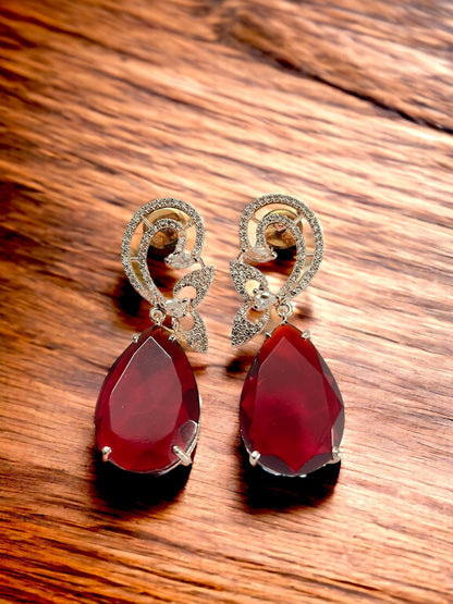 Earrings - Minty Petal Rose Gold Earrings - Opal Touch