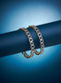 Modern American Diamond Ganga Jamuna Bangles (Pack of 2) - Opal Touch