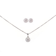 Opal Touch - Modern White Locket Set with Geometric Design - Locket Set