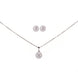 Opal Touch - Modern White Locket Set with Geometric Design - Locket Set