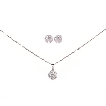 Opal Touch - Modern White Locket Set with Geometric Design - Locket Set