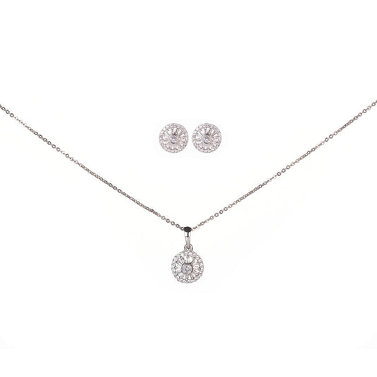 Opal Touch - Modern White Locket Set with Geometric Design - Locket Set