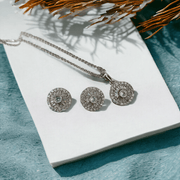 Opal Touch - Modern White Locket Set with Geometric Design - Locket Set