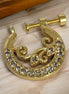 Opal Touch - Moon Golden Screw Nose Pin - Nose Pin