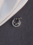 Nose Pin - Moon Rhodium Screw Nose Pin - Opal Touch