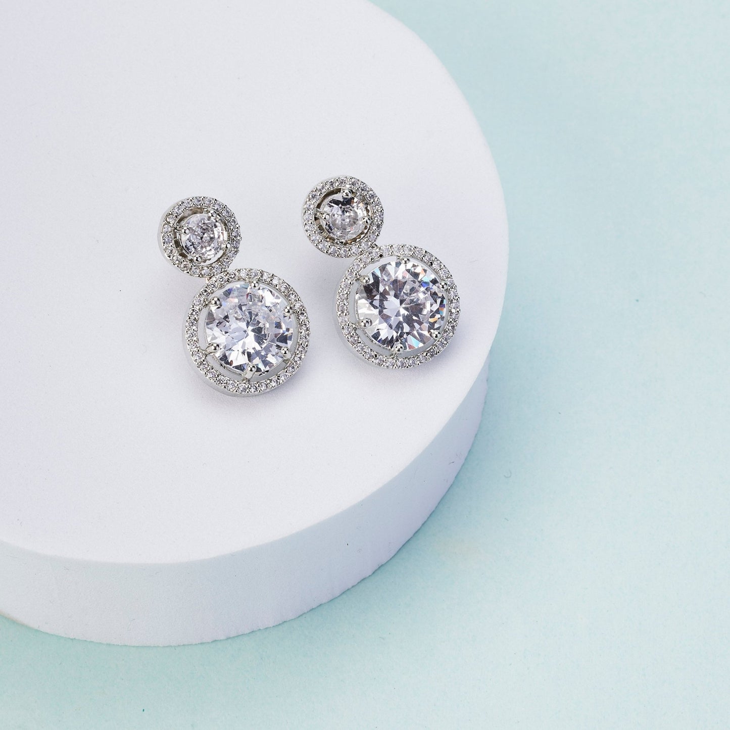 Earrings - Moonbeam Glow Dewdrops - Opal Touch