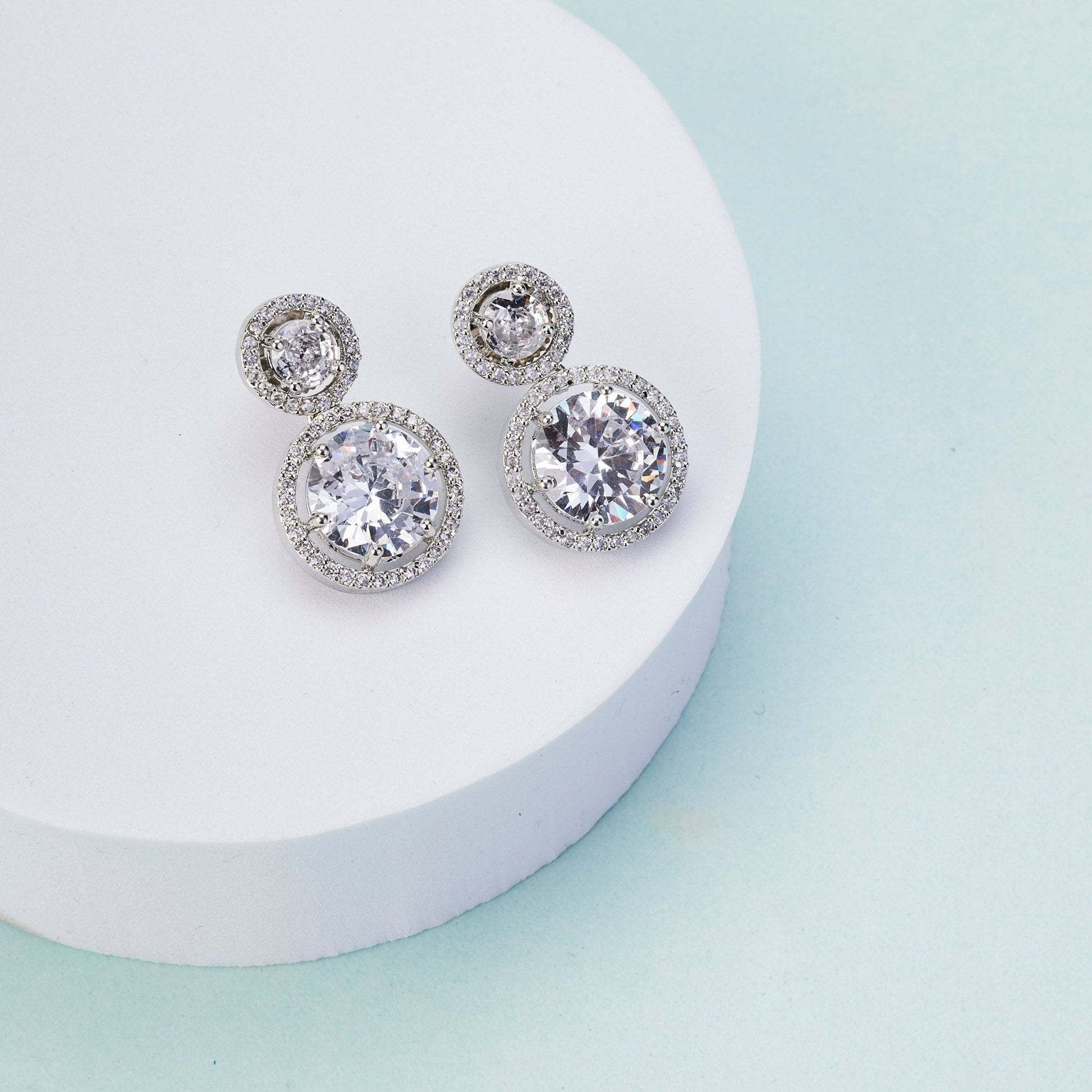 Earrings - Moonbeam Glow Dewdrops - Opal Touch