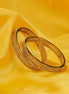 Bangles - Moonlace Band Mehendi Plated Bangle - Opal Touch