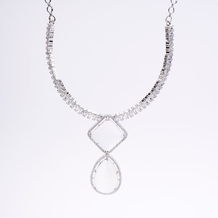 Opal Touch - Moonlight Stone Elegance Necklace Set - Necklace