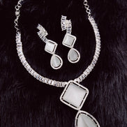 Opal Touch - Moonlight Stone Elegance Necklace Set - Necklace