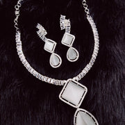 Opal Touch - Moonlight Stone Elegance Necklace Set - Necklace