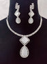 Opal Touch - Moonlight Stone Elegance Necklace Set - Necklace