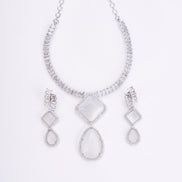 Opal Touch - Moonlight Stone Elegance Necklace Set - Necklace