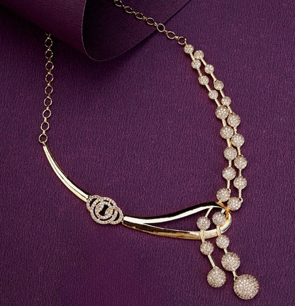 Necklace - Moonpetal Gold Plated Necklace - Opal Touch