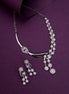 Necklace - Moonpetal Rhodium Necklace - Opal Touch