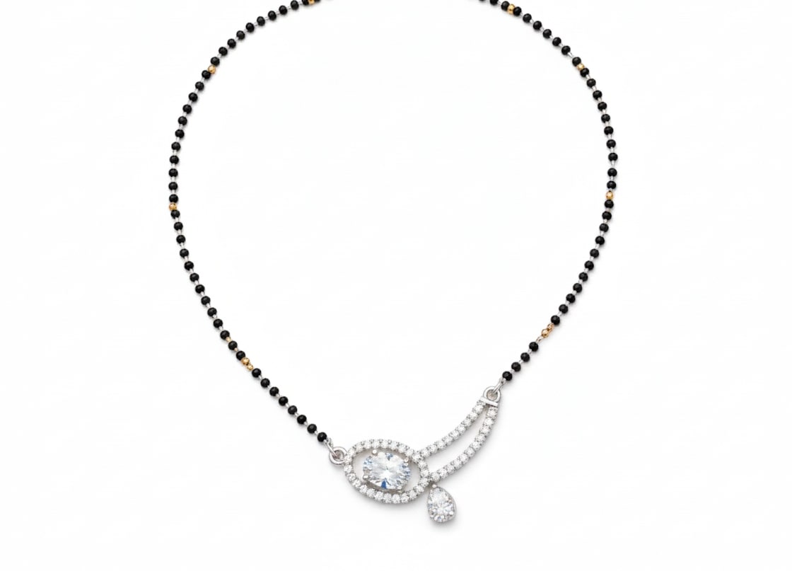 Moonstone Magic Mangalsutra - Opal Touch