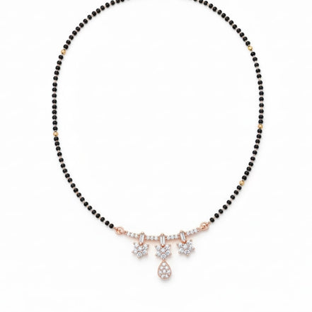 Moonstone Symphony Mangalsutra - Opal Touch