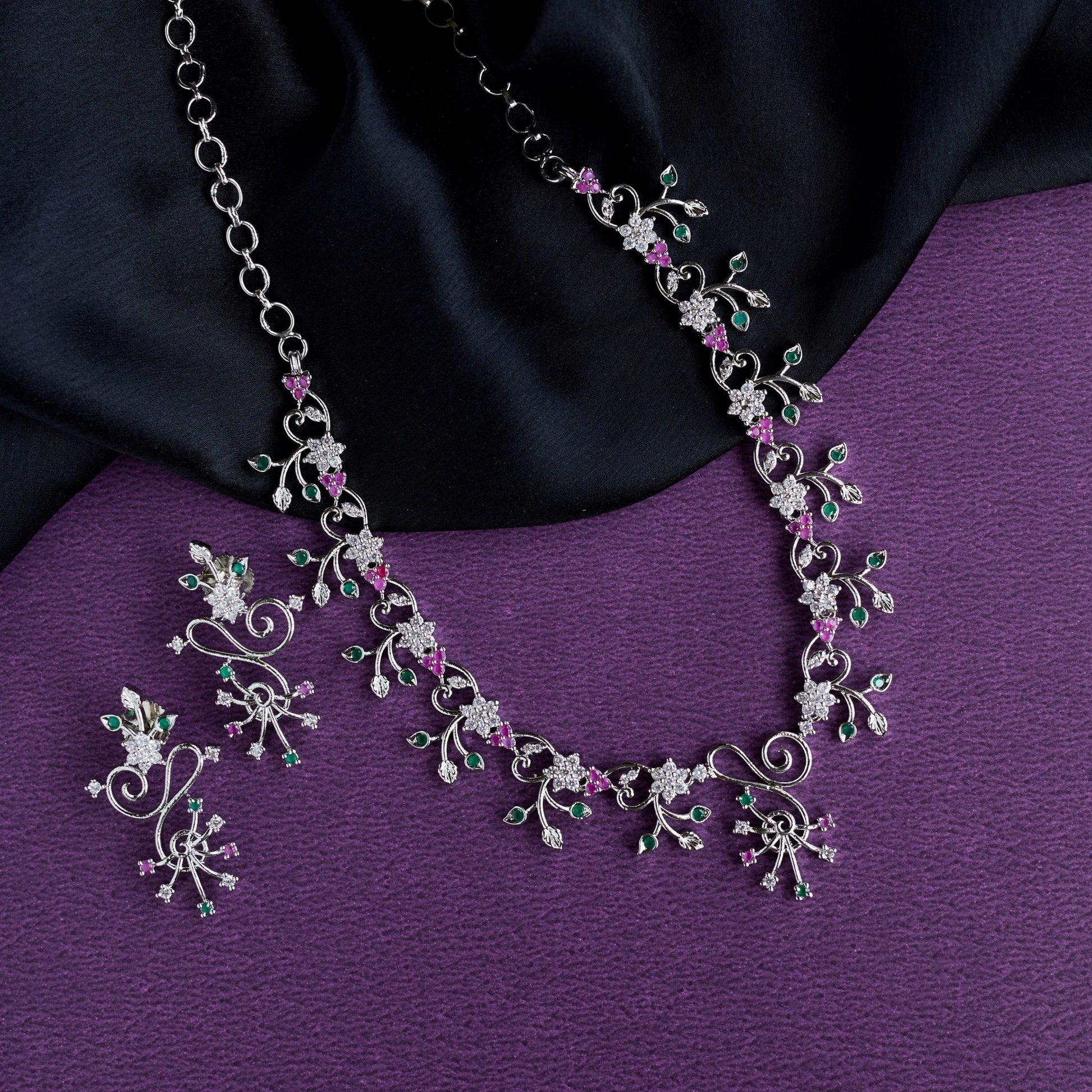 Necklace - Mosaic Splendor Necklace - Opal Touch