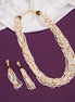 Necklace - Moti Jhalar Necklace Set - Opal Touch