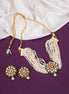 Necklace - Moti Pushp Gold Plated Necklace Set - Opal Touch