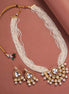 Necklace - Multi Strand Kundan Necklace Set - Opal Touch