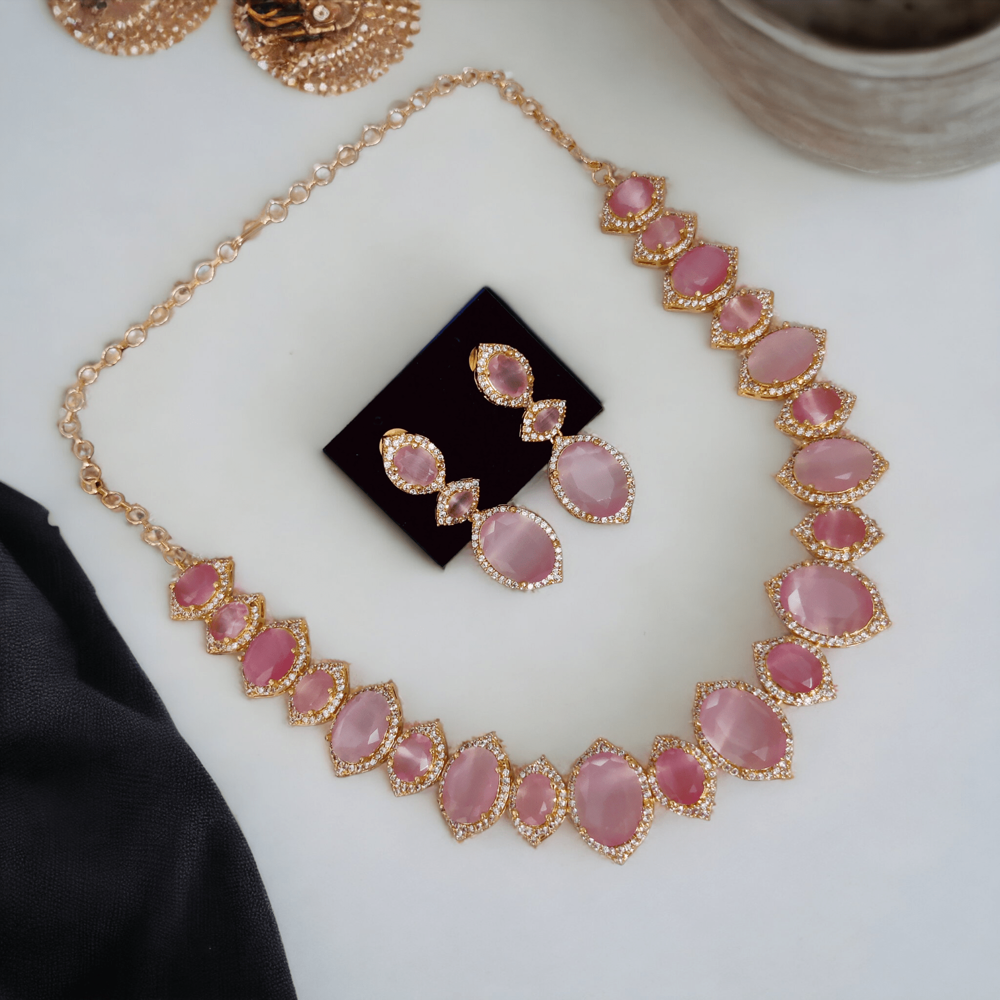 Opal Touch - Multicolor Marvel Gold Plated Necklace - Necklace