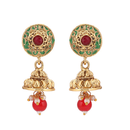 Opal Touch - Multicolor Polki Kundan Moti Mala - Necklace